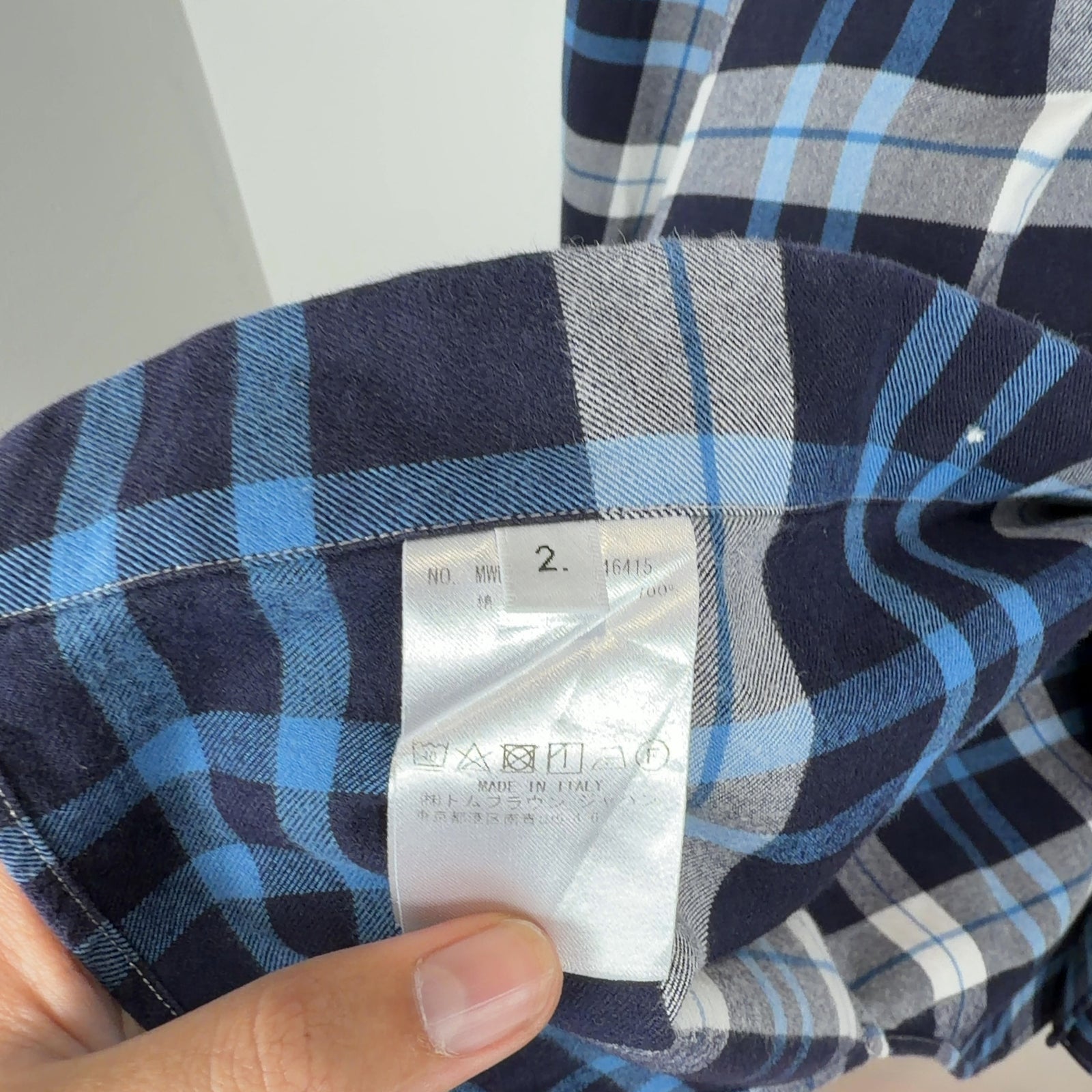 Thom Browne Plaid Button-Up Shirt