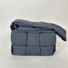 Bottega Veneta Navy Padded Tech Cassette Shoulder Bag