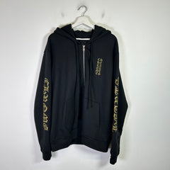 Chrome Hearts Vertical Logo Zip-Up Hoodie