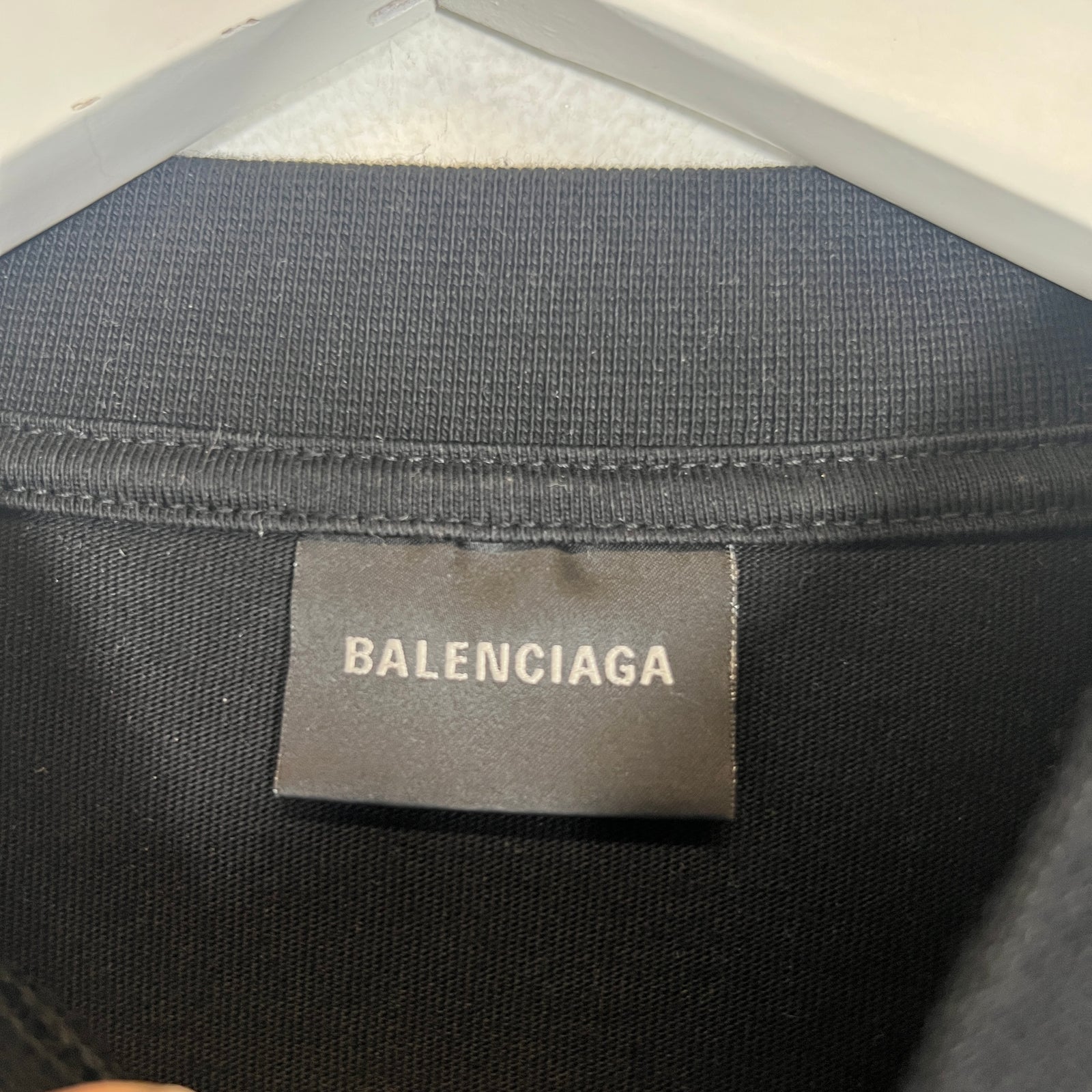 Balenciaga Black ‘Back Flip’ Logo T-Shirt Size 1