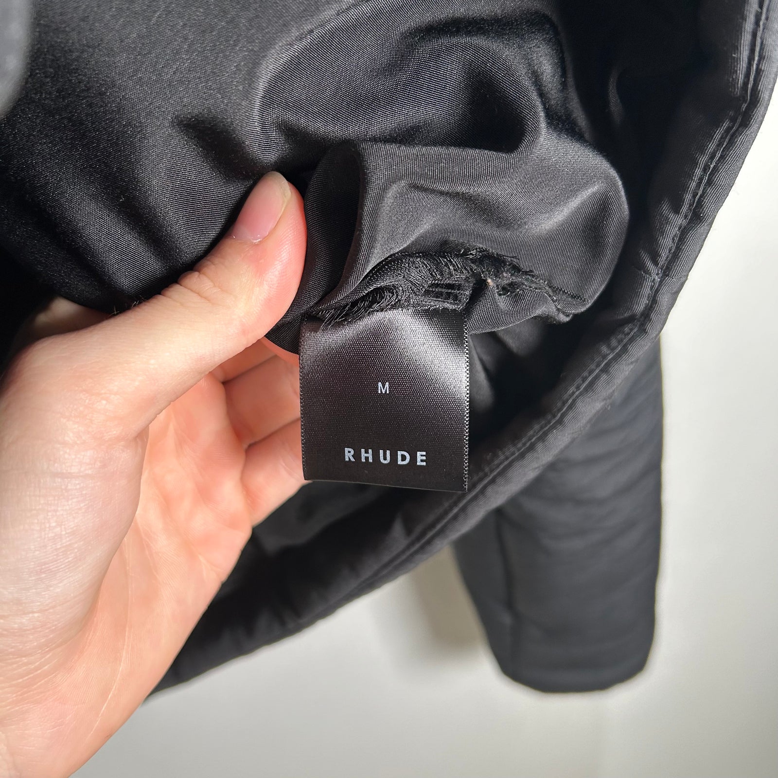 Rhude Sleeve Spell-out Logo Puffer Jacket Size M