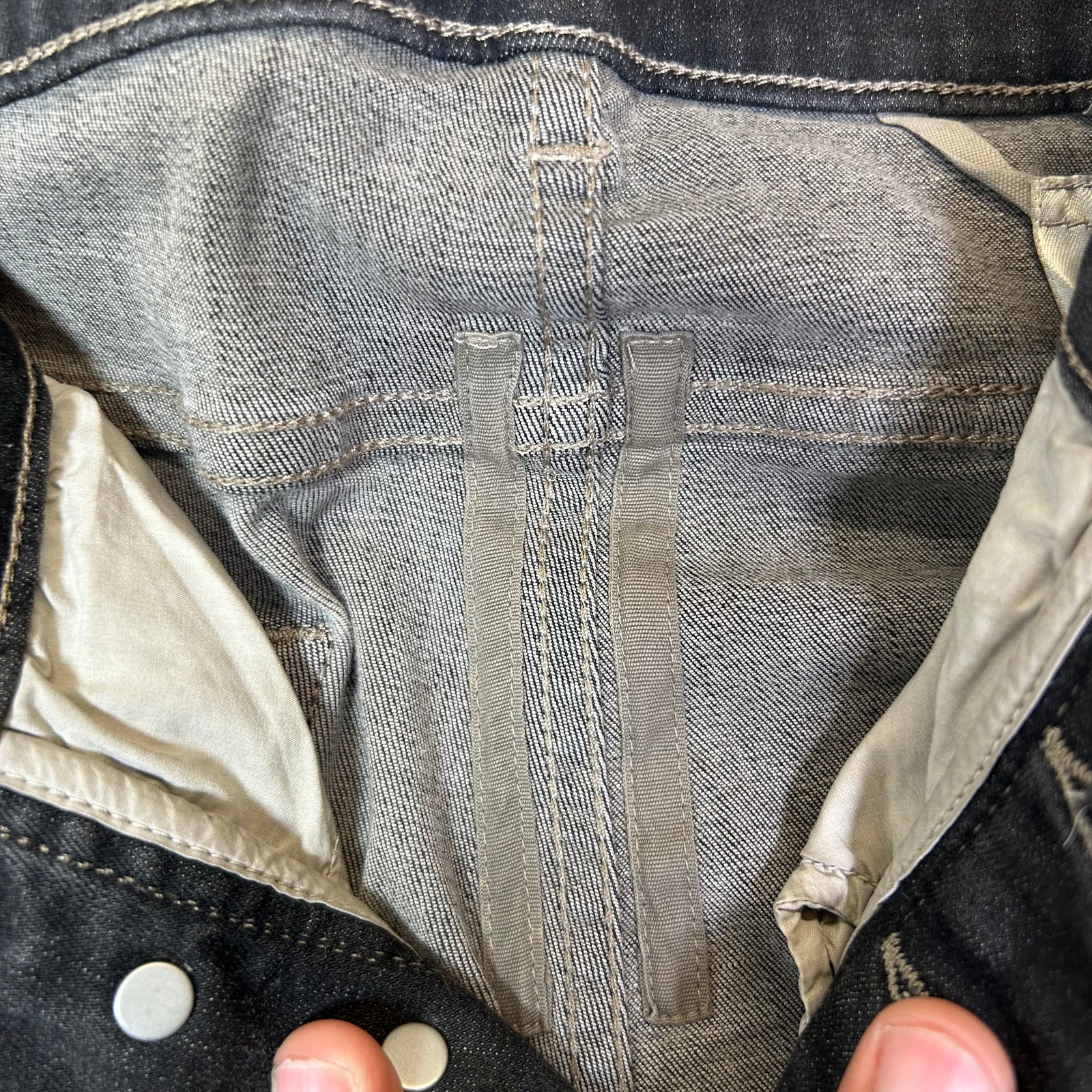 Rick Owens DRKSHDW Sample Patchwork Tyrone Cut Jeans