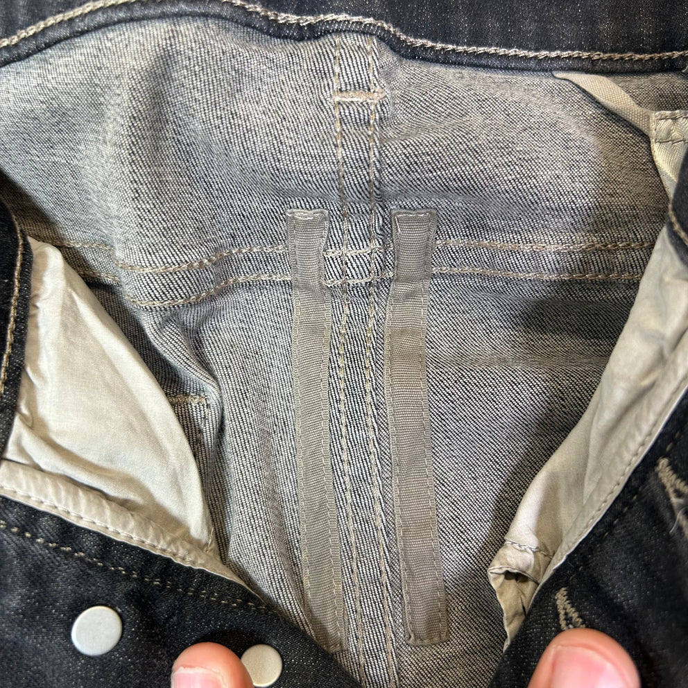Rick Owens DRKSHDW Sample Patchwork Tyrone Cut Jeans