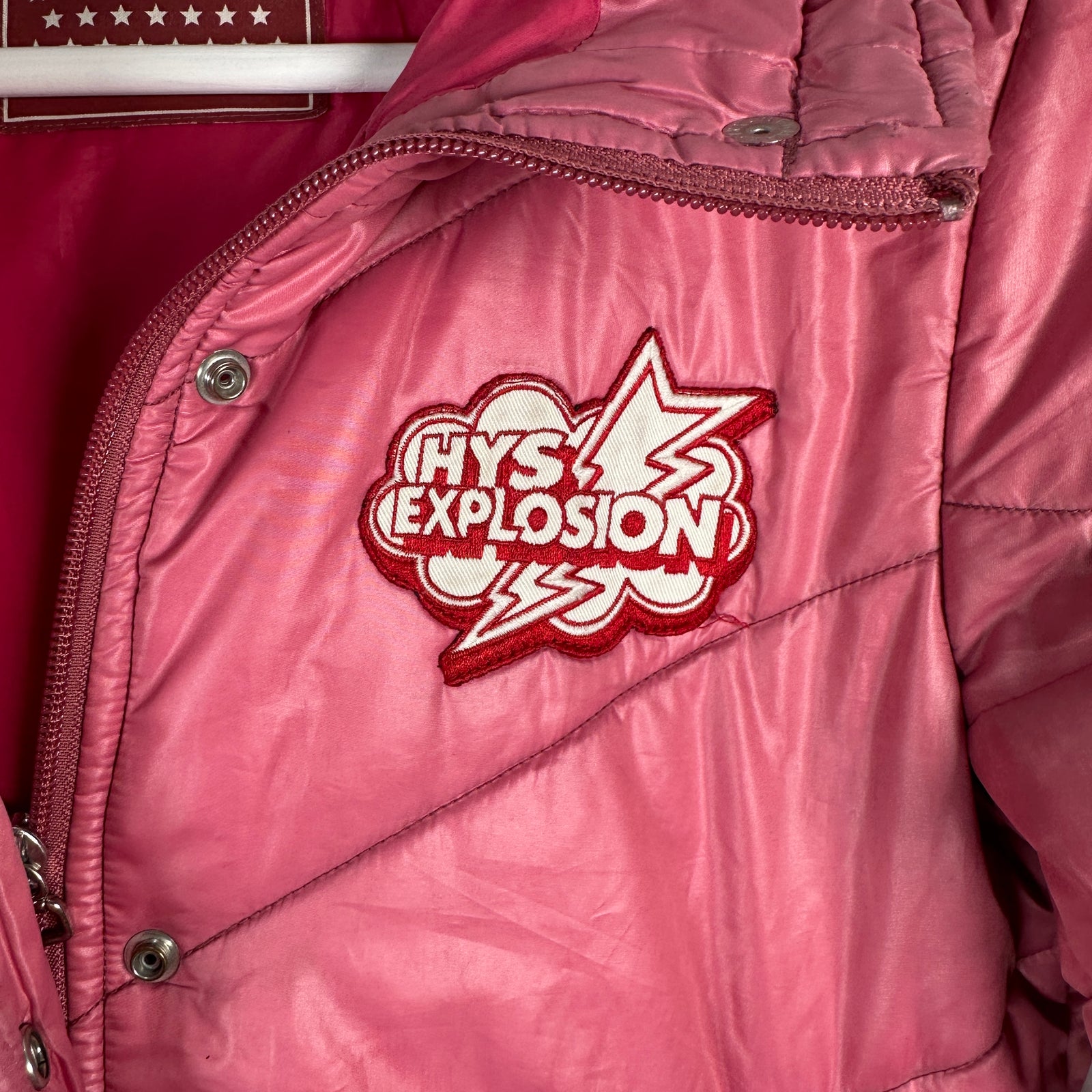 Hysteric Glamour Pink 'Explosion' Puffer Jacket Size S