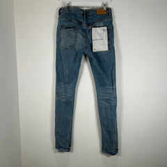 Purple Distressed Light Wash Jeans Size 31