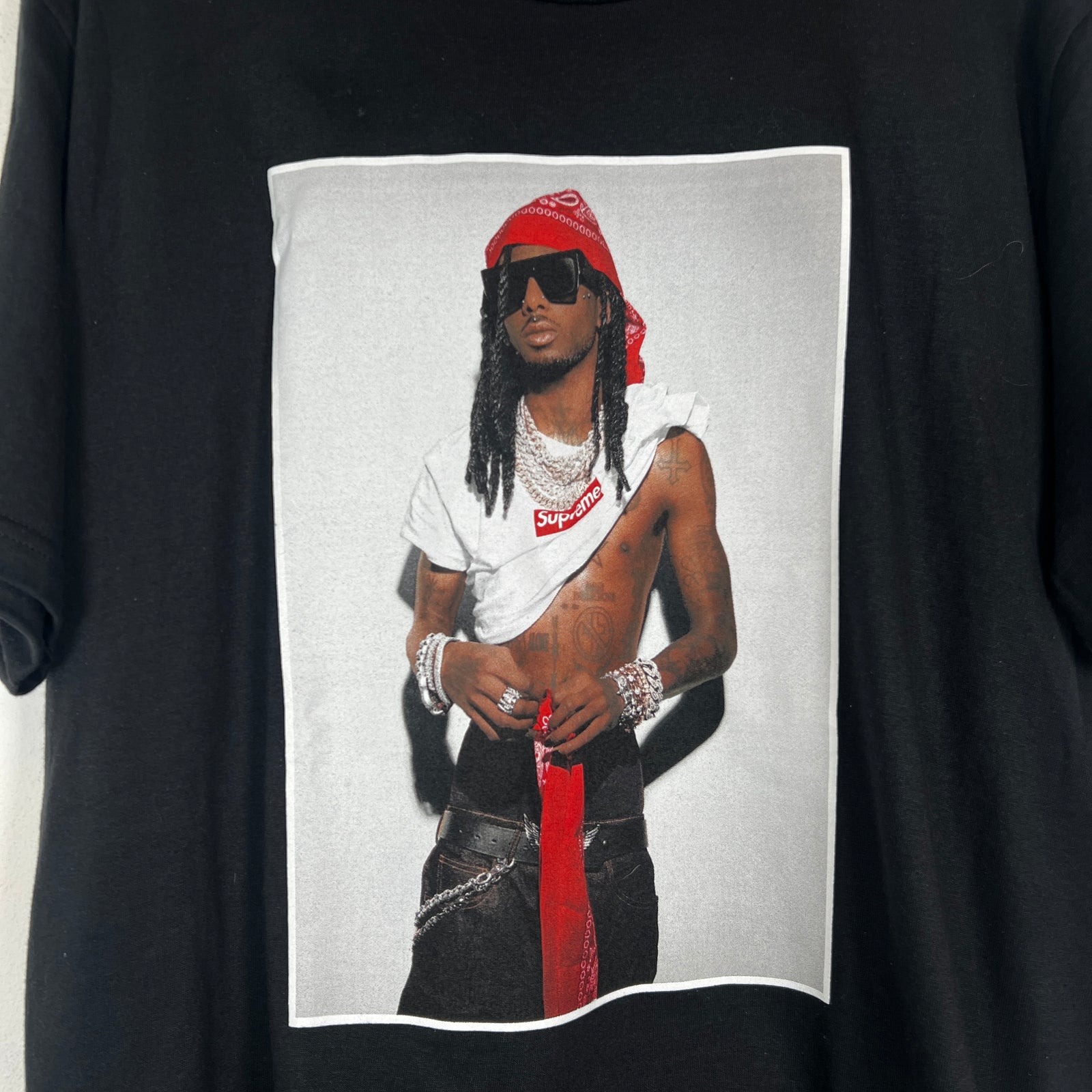 Supreme Black Playboi Carti T-Shirt Size M