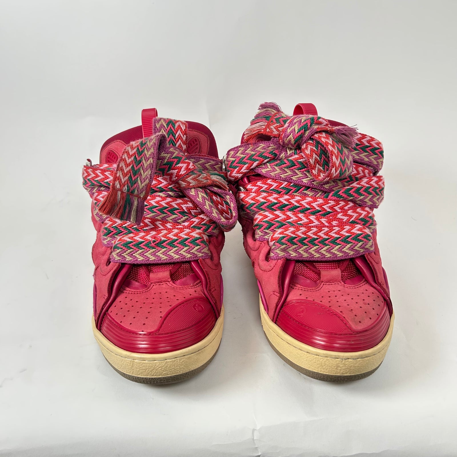 Lanvin Red Watermelon Curb Sneaker Size 44