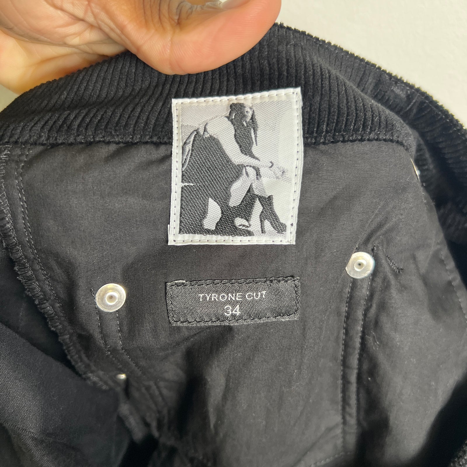 Rick Owens Drkshdw Corduroy Tyrone Cut Pants Size 34