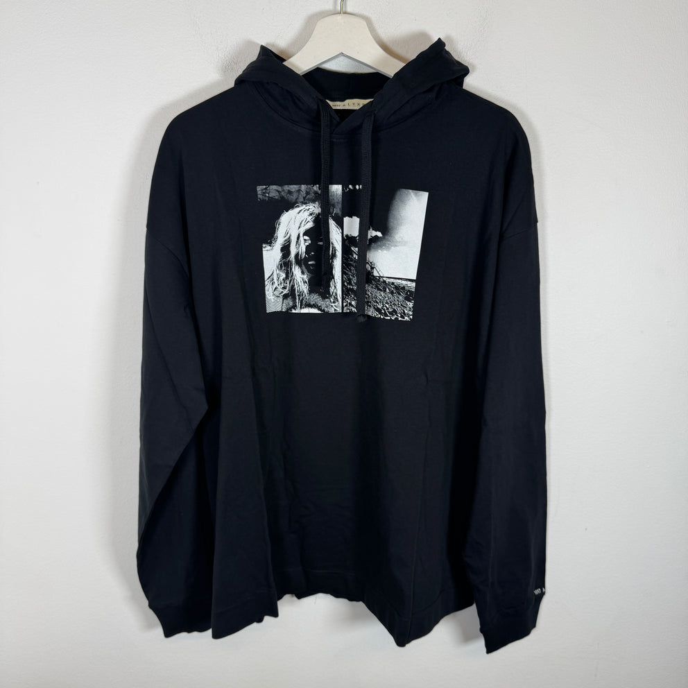 Alyx Black Printed Image Light Hoodie Size L