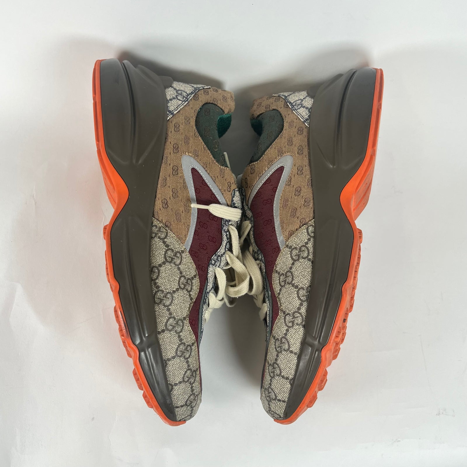 Gucci Burgundy GG Rhyton Sneaker Size 10