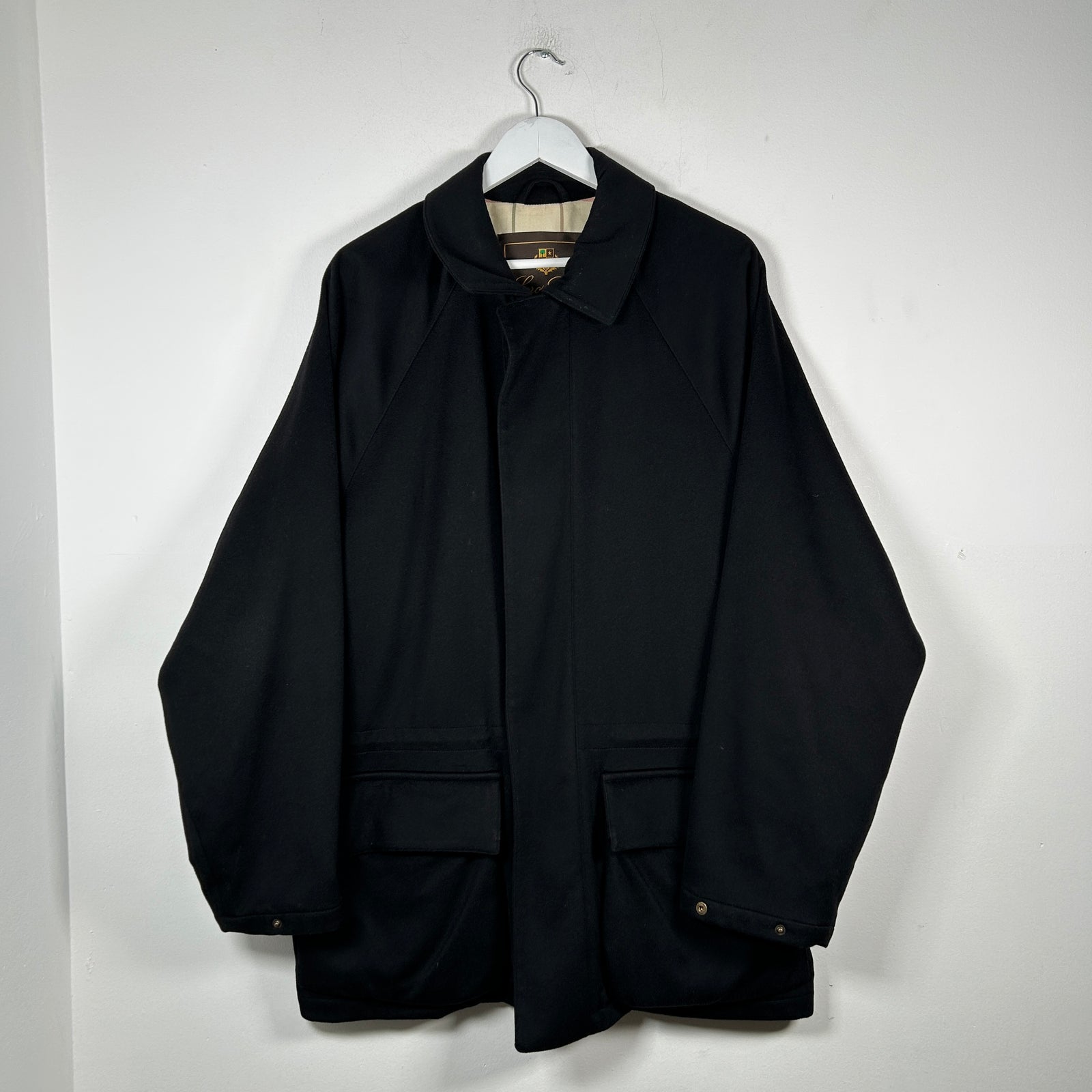 Loro Piana Black Cashmere 'Horsey' Jacket Size L