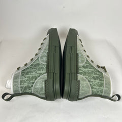 Dior B23 Green Oblique High Top Sneaker Size 41