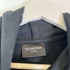 Balenciaga Spell-Out Embroidered Logo Hoodie