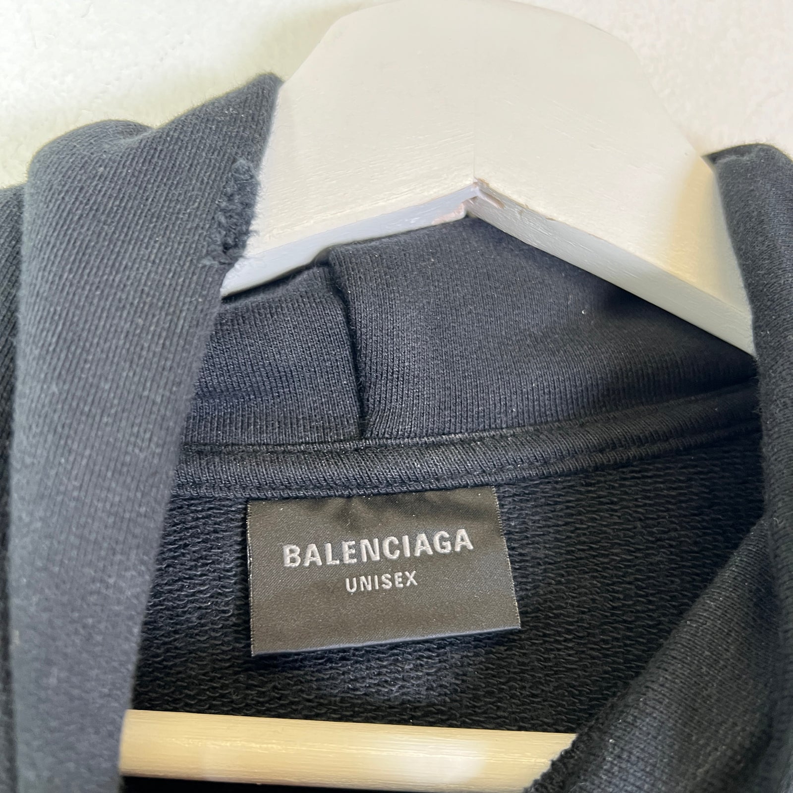 Balenciaga Spell-Out Embroidered Logo Hoodie