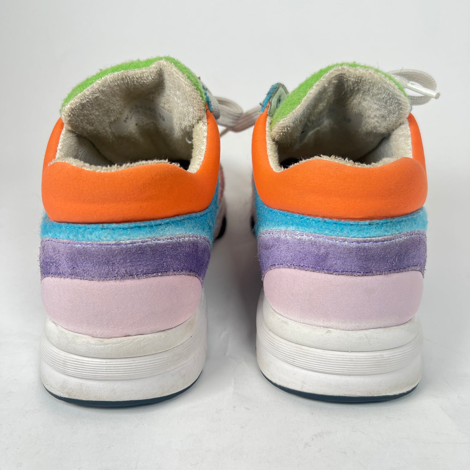 Chanel Multicolor Interlocking CC Suede Runner Size 39