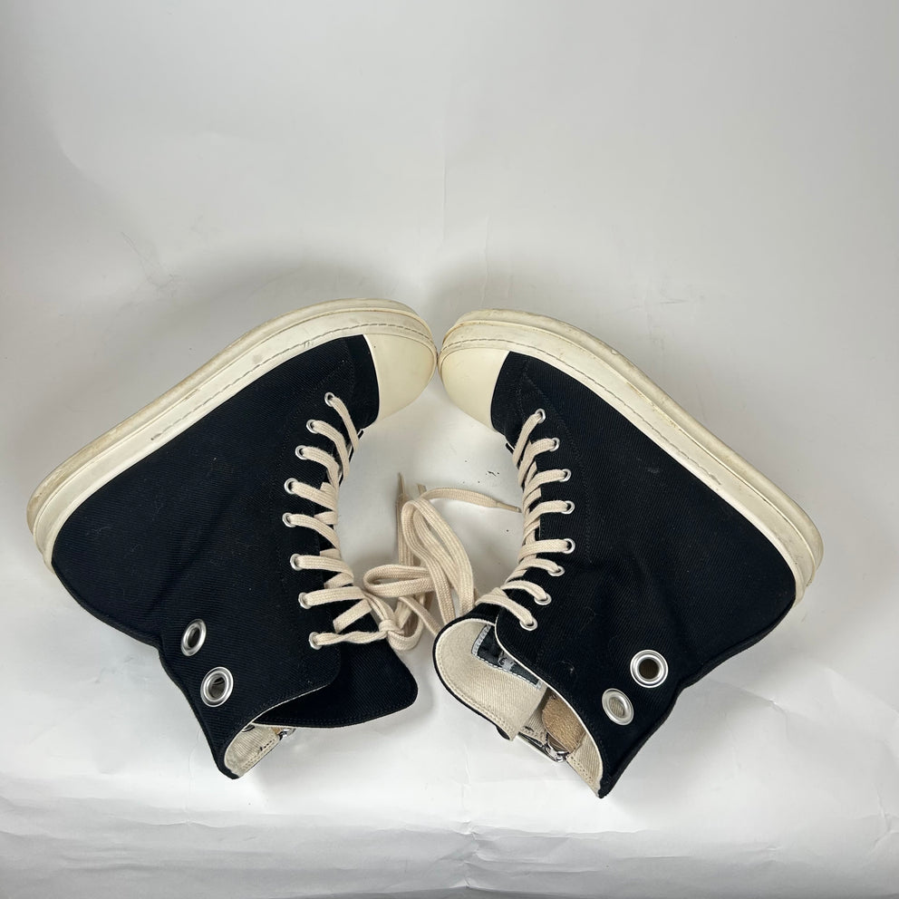 Rick Owens Black Gimp Ramones Size 39