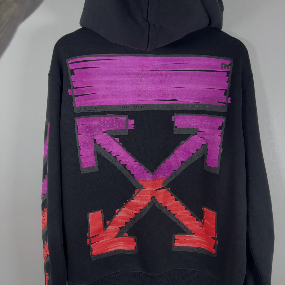 Off-White 'Marker' Arrow Zip-Up Hoodie