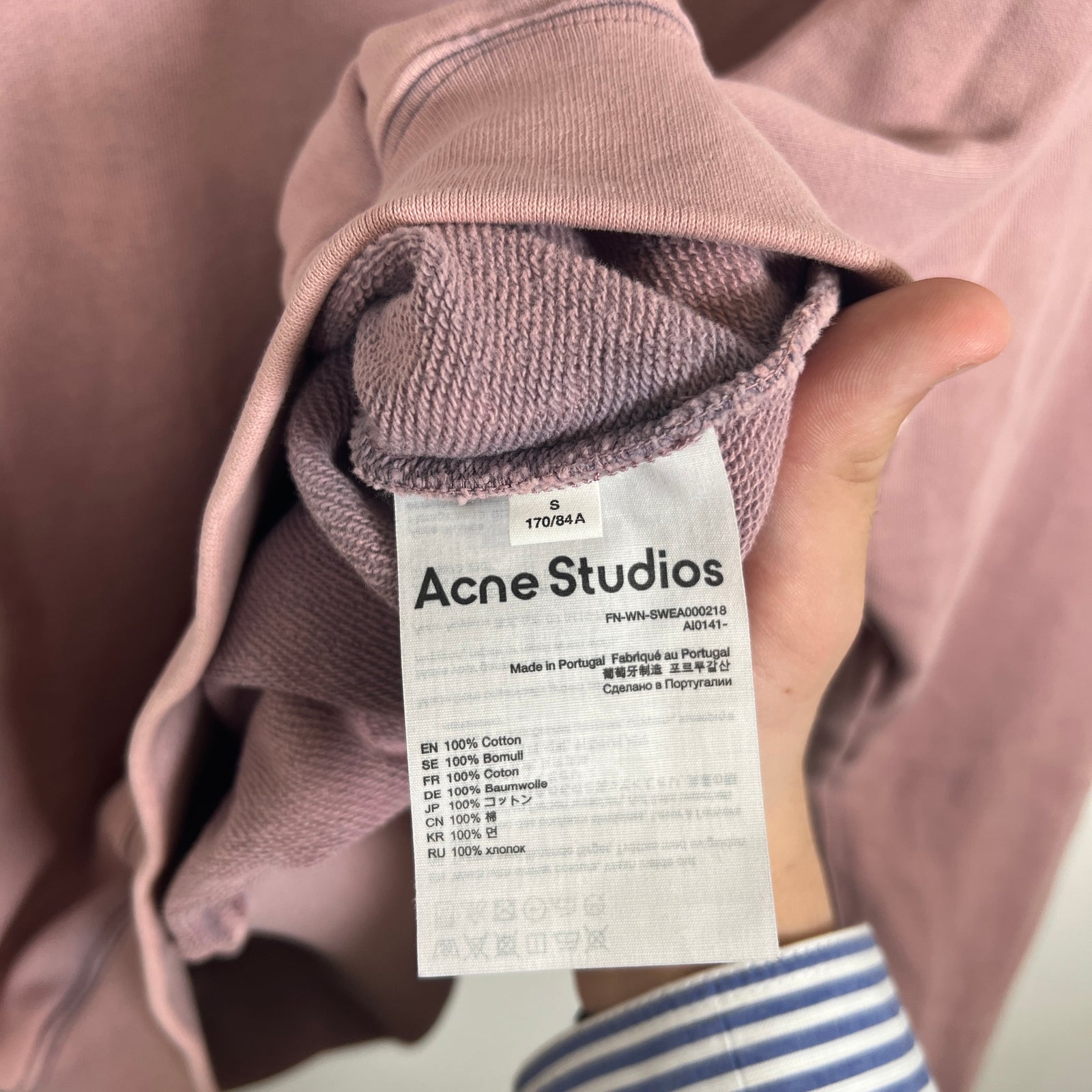 Acne Studios Pink Crewnecks Size S