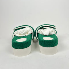 Gucci x Adidas Green GG Platform Sandals Size 38