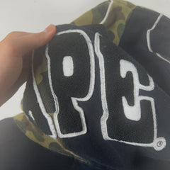 Bape Full Zip Half Camo Hoodie