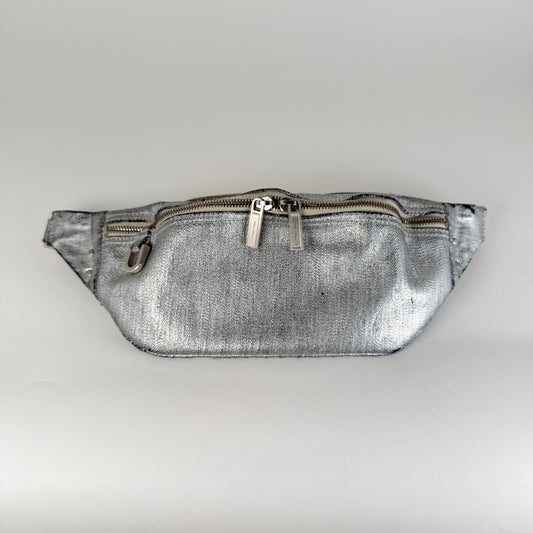 Rick Owens Waxed Metallic Belt Bag