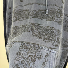 Raf Simons AW04 Blue 'Waves' Paisley Hoodie Size 48