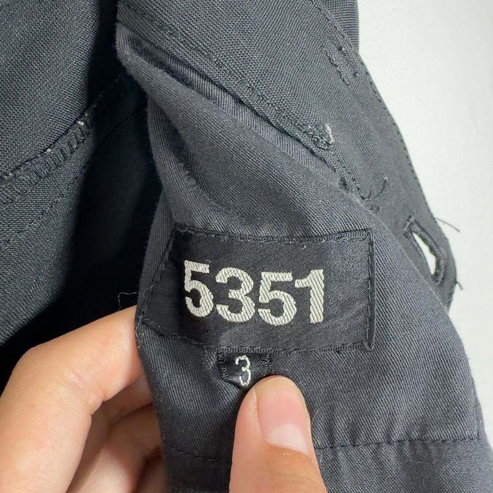 5351 Pour Homme Mud-Wash Straight Leg Pants