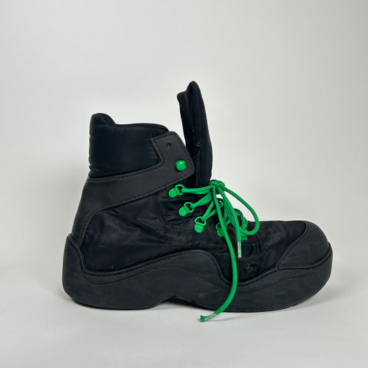 Bottega Veneta Black Puddle Bomber Boots Size 44
