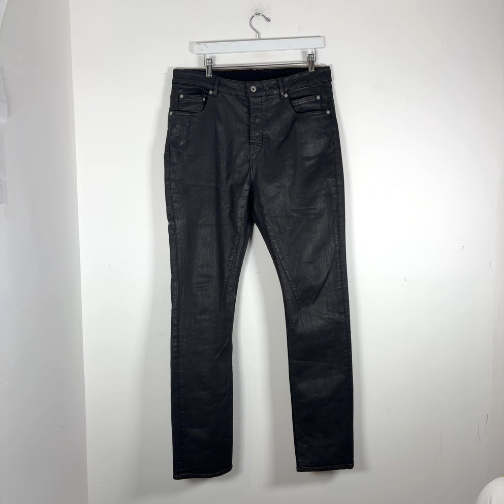 Rick Owens DRKSHDW Detroit Waxed Denim Jeans