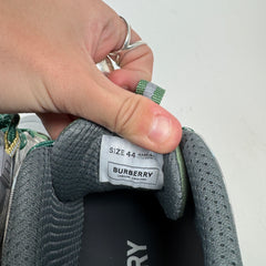 Burberry Grey/Green Check Arthur Sneaker Size 44