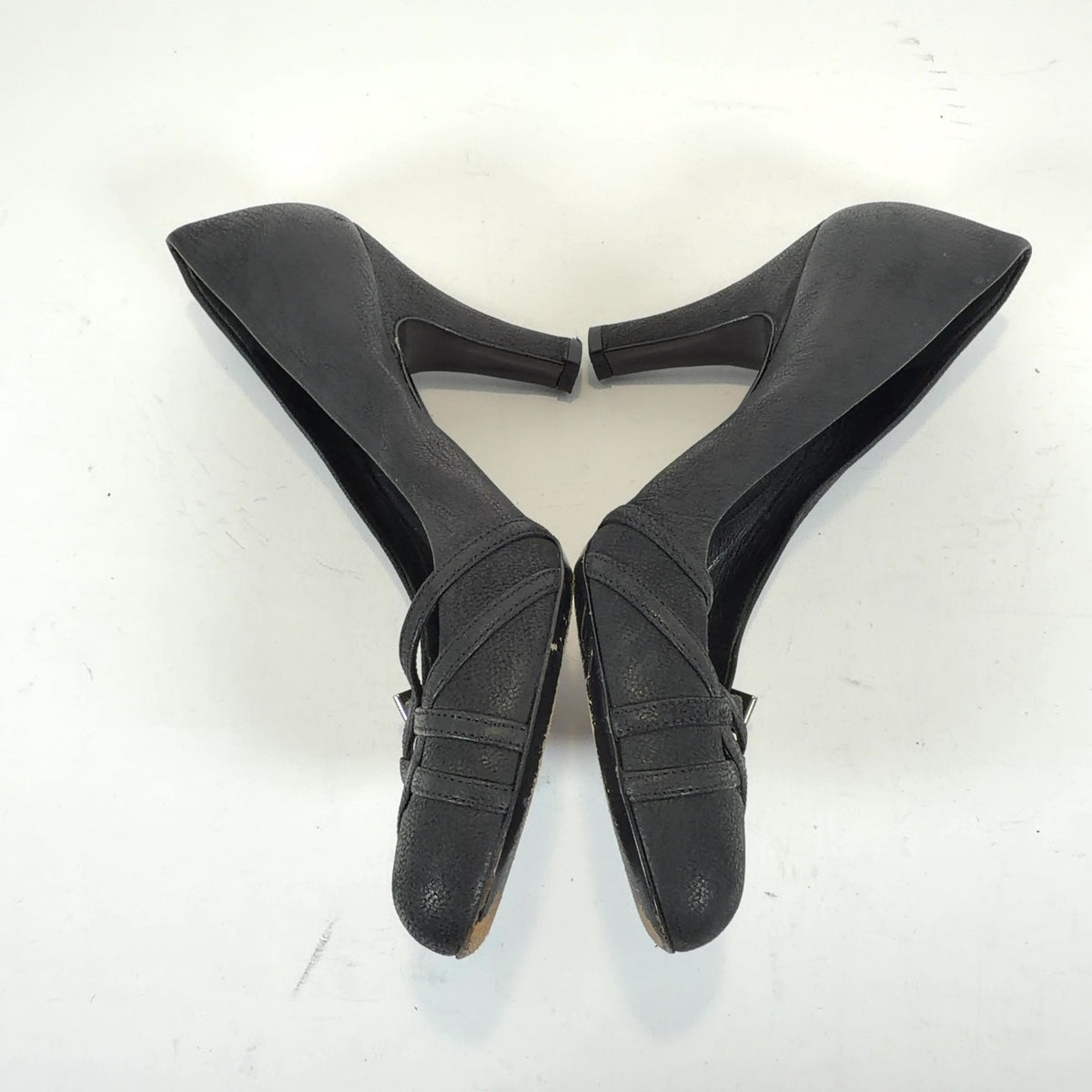 Prada Black Cutout Heels