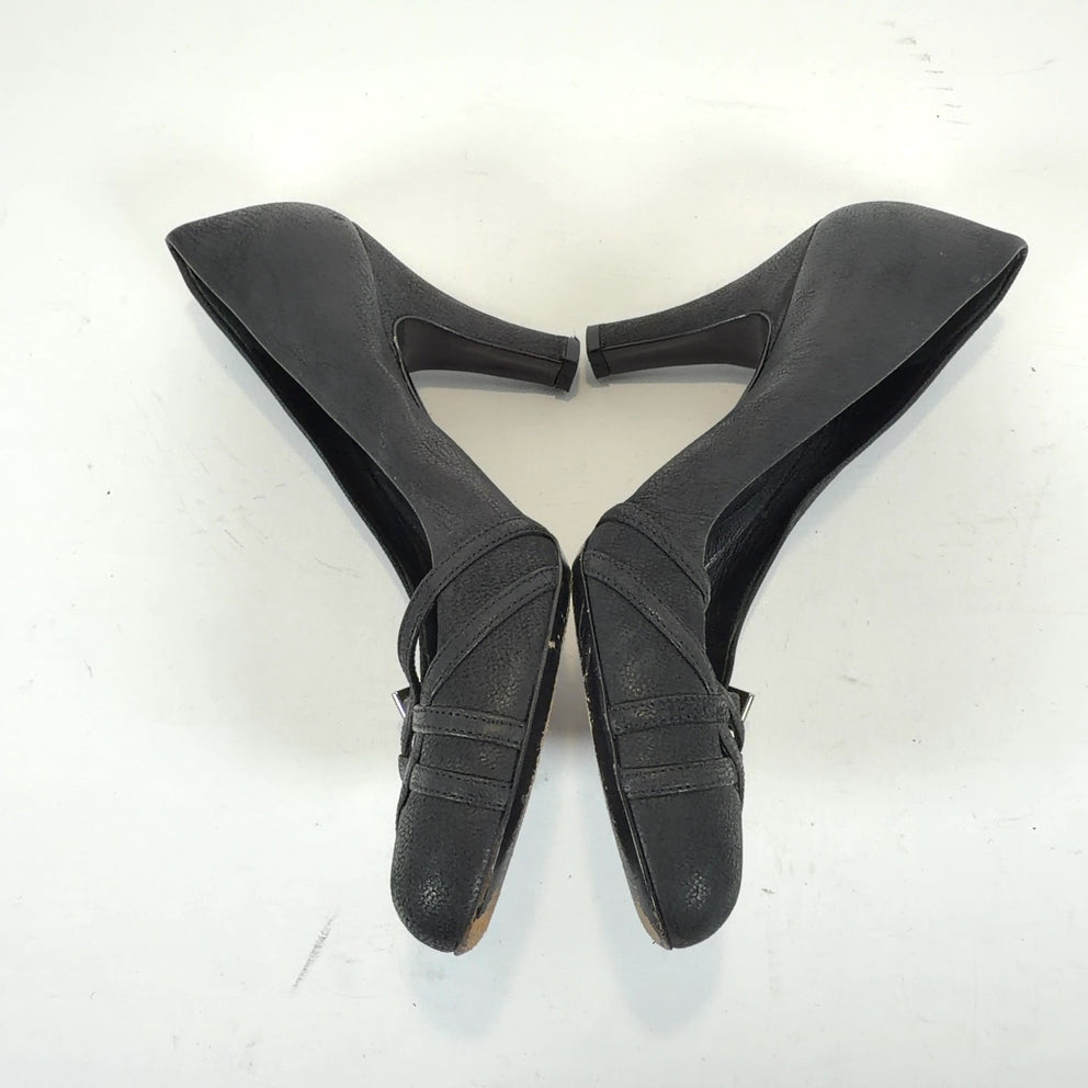 Prada Black Cutout Heels