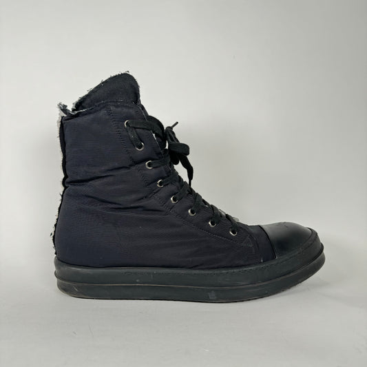 Rick Owens Drkshdw Black Nylon Ramones Size 45