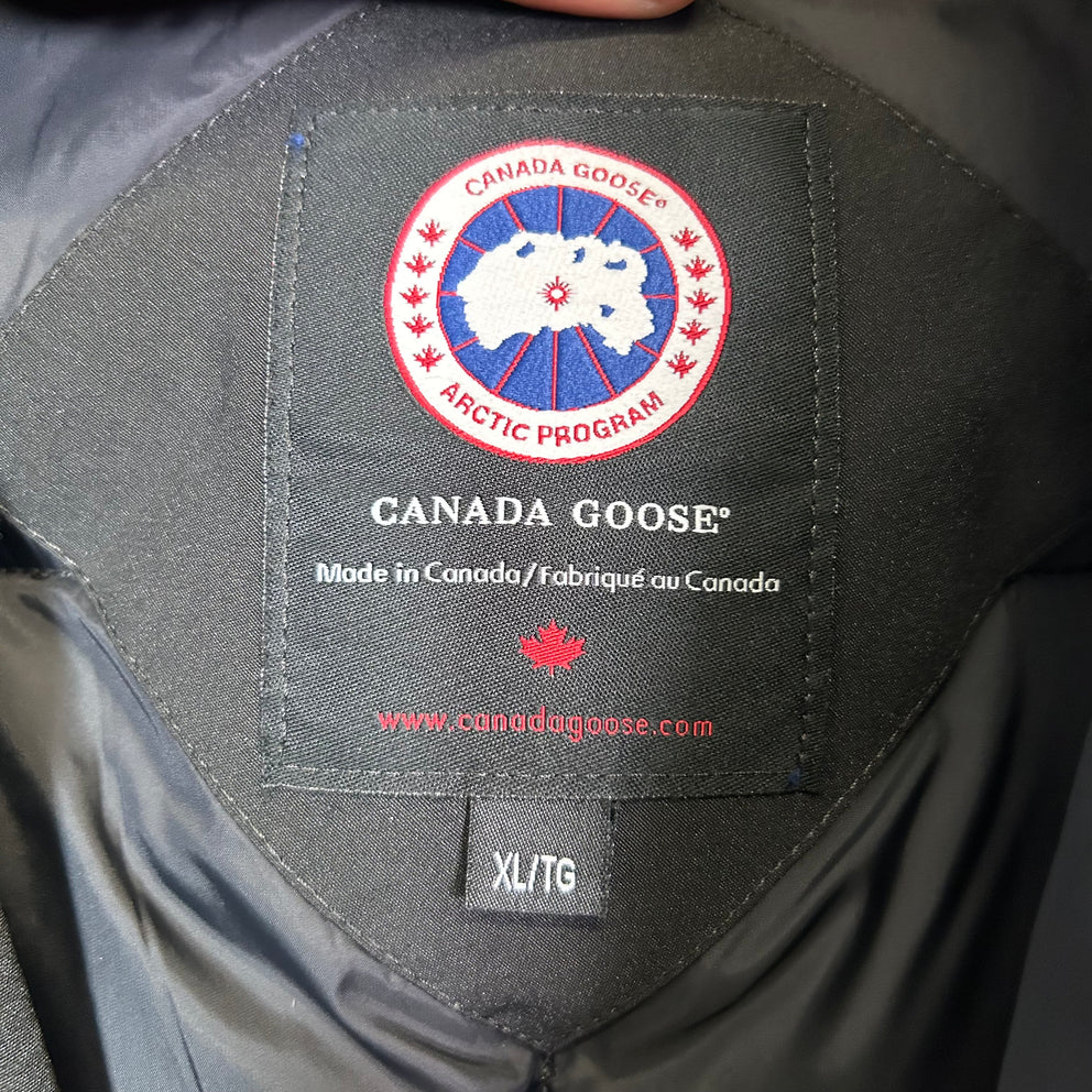 Canada Goose Black Langford Parka Jacket Size XL