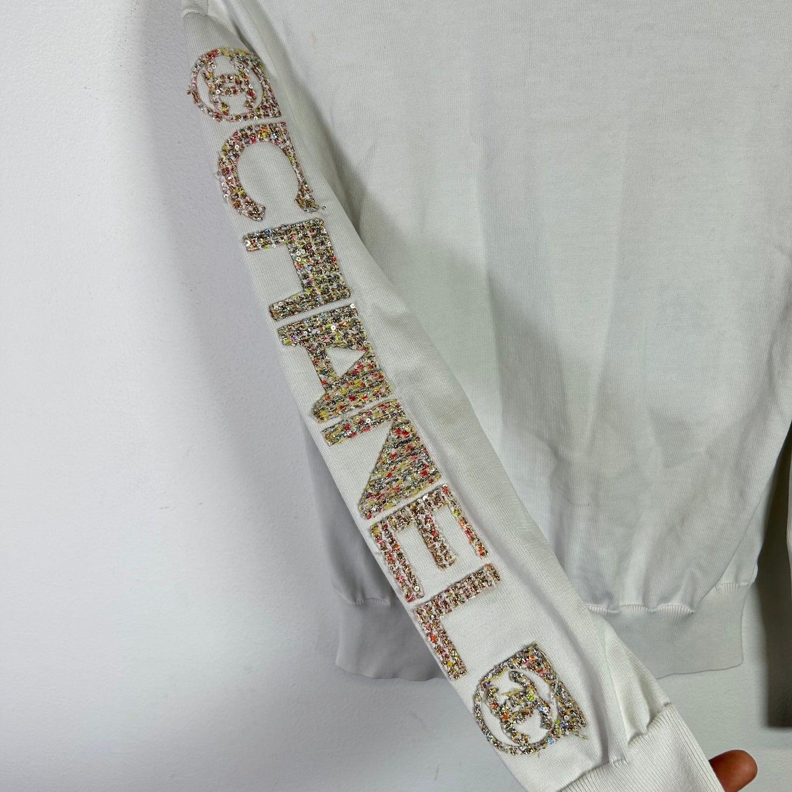 Chanel 2024 Paris-Los Angeles Tweed Crewneck Sweatshirt