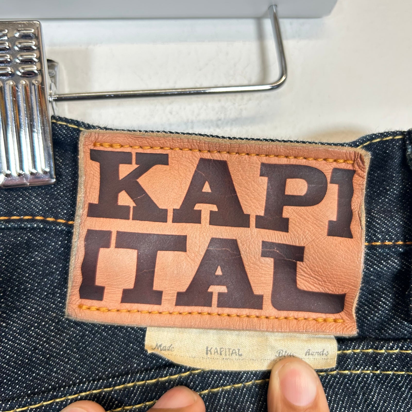 Kapital Dark Blue Okabellbo Flared Jeans Size 32