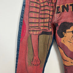 Comme Des Garcons Cuba Painted Denim Jeans Size Small