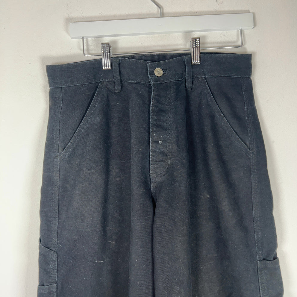 Pinup Rags Journeyman Wide Leg Carpenter Denim Pants