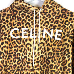 Celine Leopard Logo Hoodie
