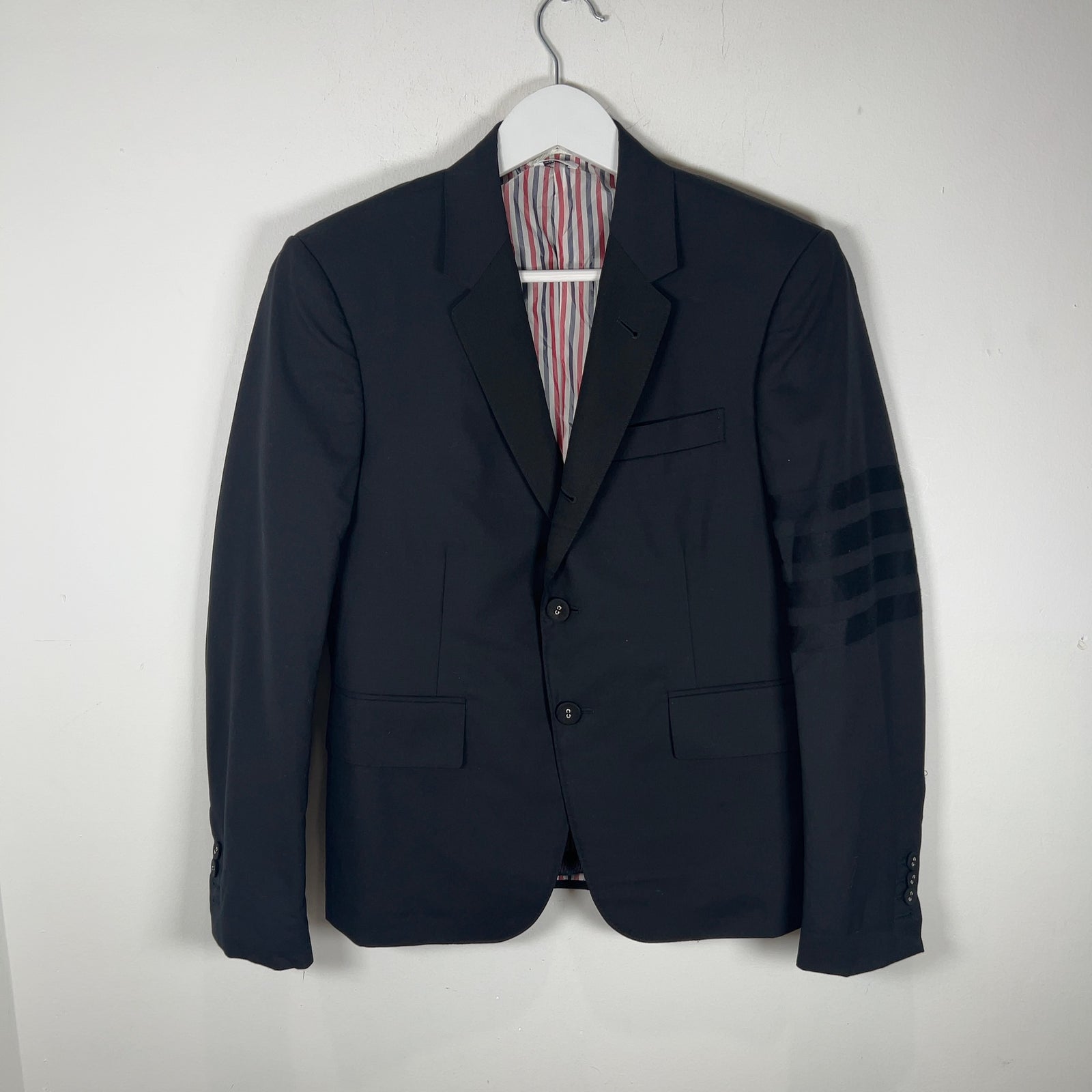 Thom Browne Black 4-Bar Blazer