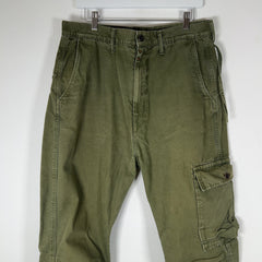 Kapital Green Cargo Pocket Canvas Cargo Pants