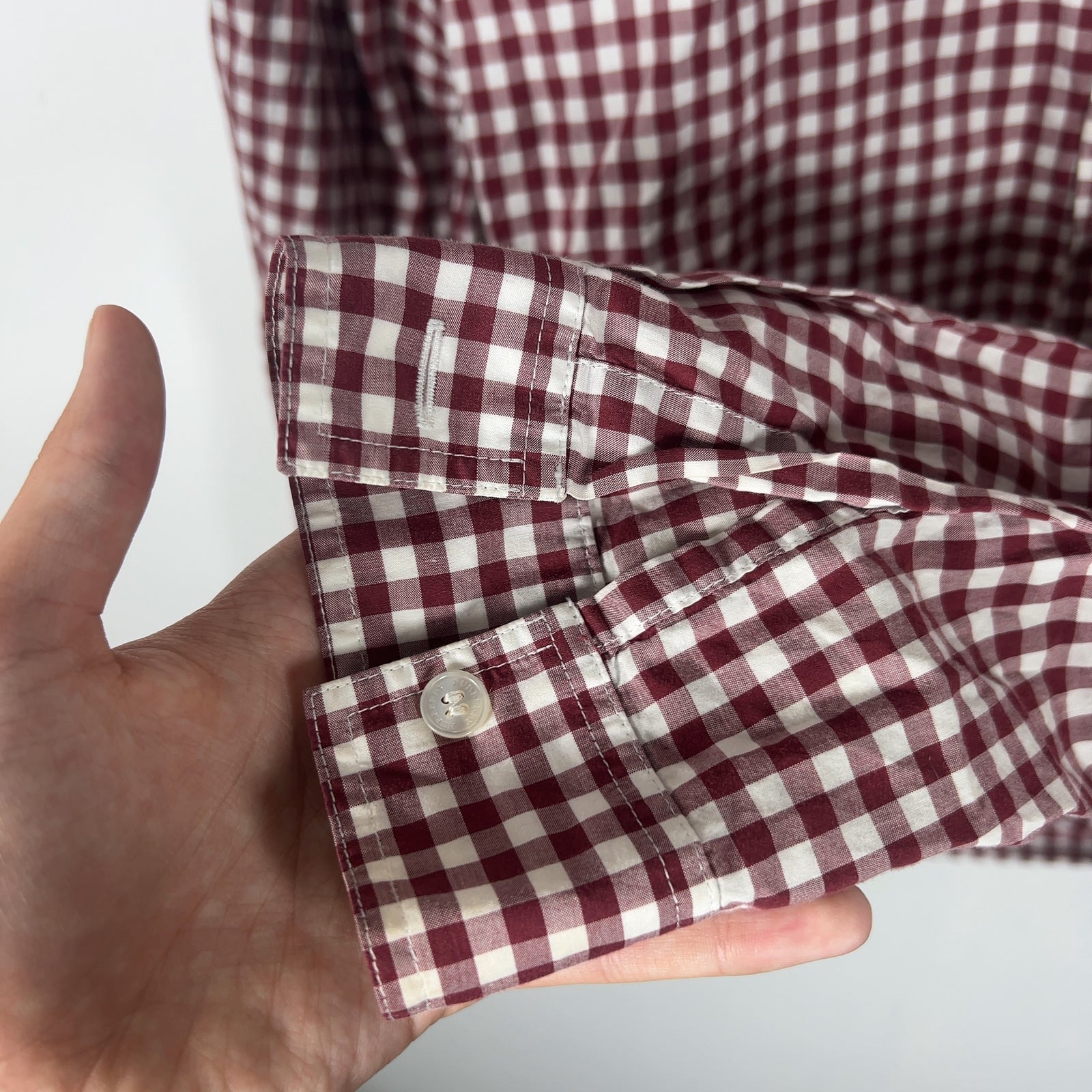 Burberry Gingham Button Up Shirt