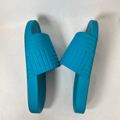 Bottega Veneta Light Blue Amalfi Rubber Slides Size 44