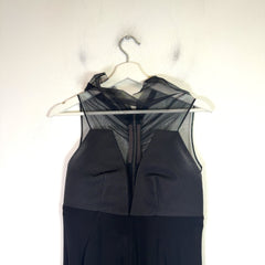Rick Owens SS13 Sheer High-Neck Dress