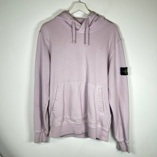 Stone Island Lavender Side Patch Hoodie Size L