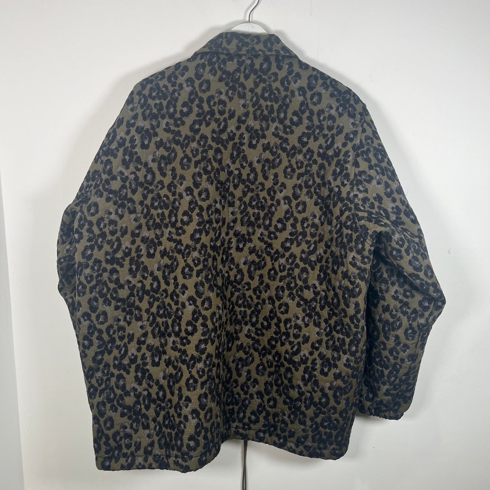 Needles Green Cheetah Work Jacket Size XL