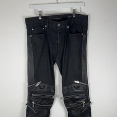 Saint Laurent FW13 D04 Lambskin Zipper Biker Jeans