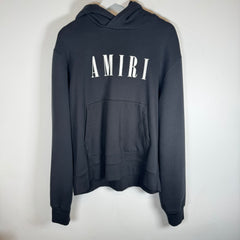Amiri Black MA Core Logo Hoodie Size L