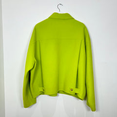 Acne Studios Green Boxy Wool Zip Up Size XL