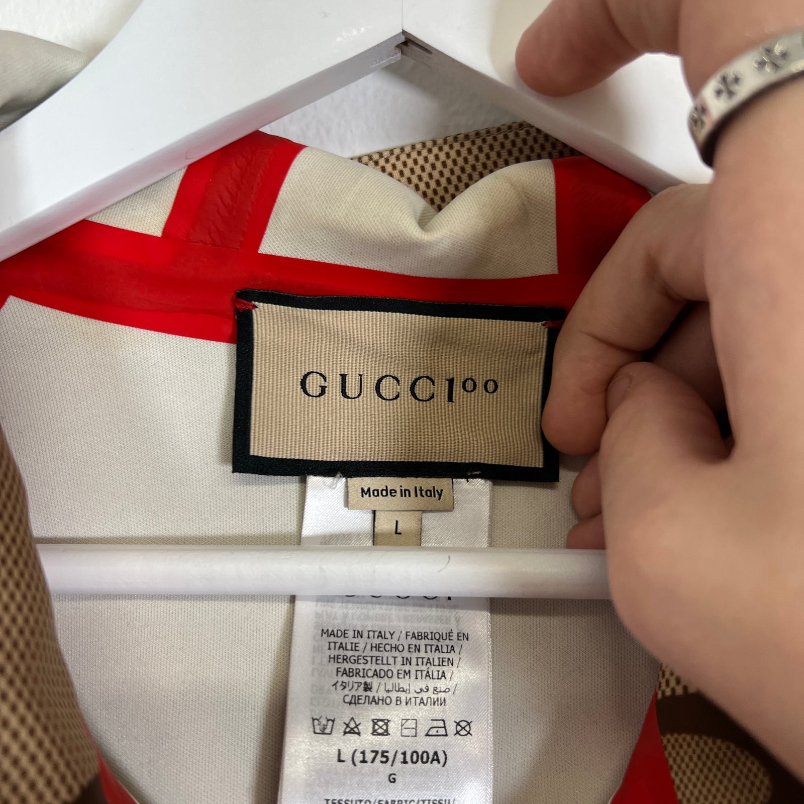 Gucci 100 GG Neoprene Graphic Jacket Size L